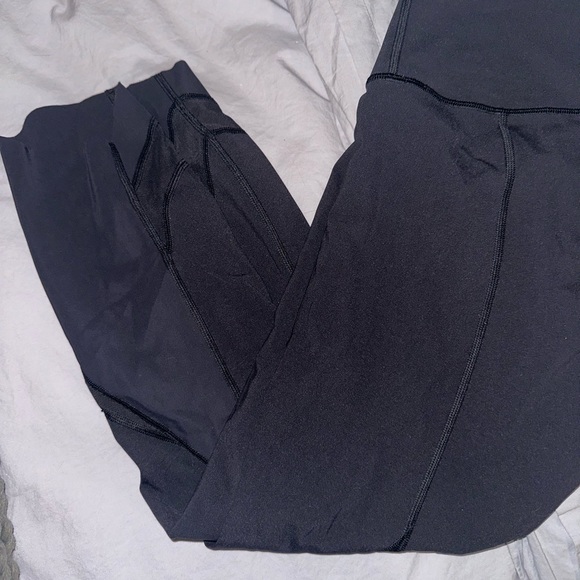 Lululemon Wunder Under High-Rise Crop 23" *Updated Scallop Full-On Luxtreme Blac - Picture 7 of 13
